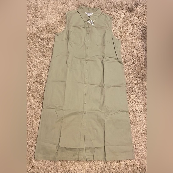 Casual Corner Annex size 20W long women’s dress button down collared, vtg. - Picture 3 of 12